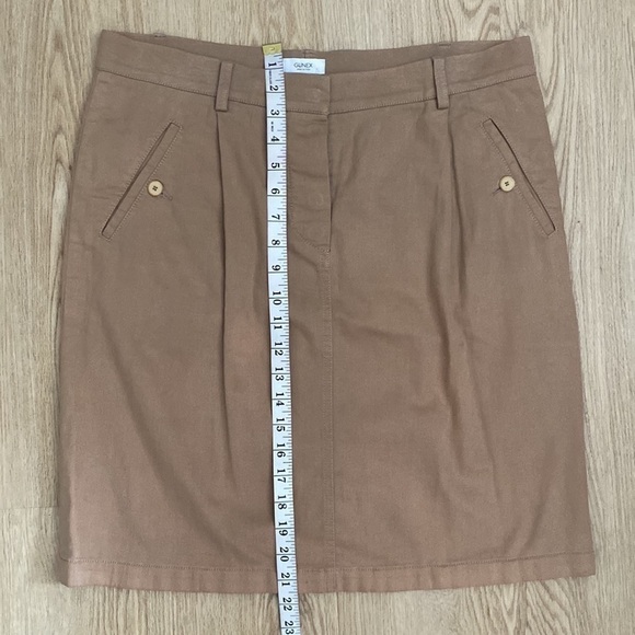 Gunex Italy Skirt US 8 Minimalist Fall Essential Camel Beige - Picture 7 of 11